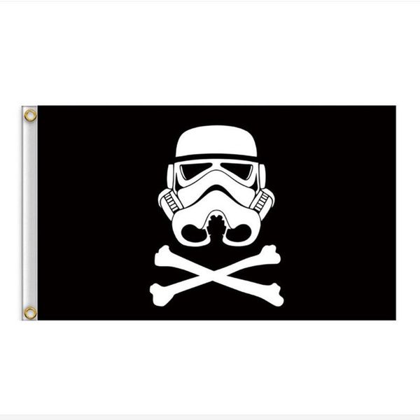 Флаг Звёздные Войны - Штурмовик (Star Wars - Веселый Роджер) 150 х 91 см