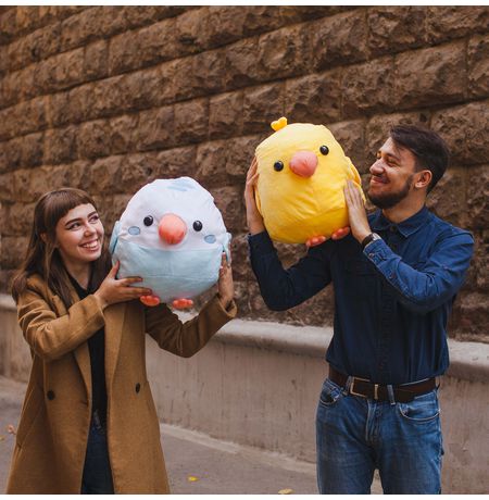 Мягкая игрушка Попугай желтый изображение 3