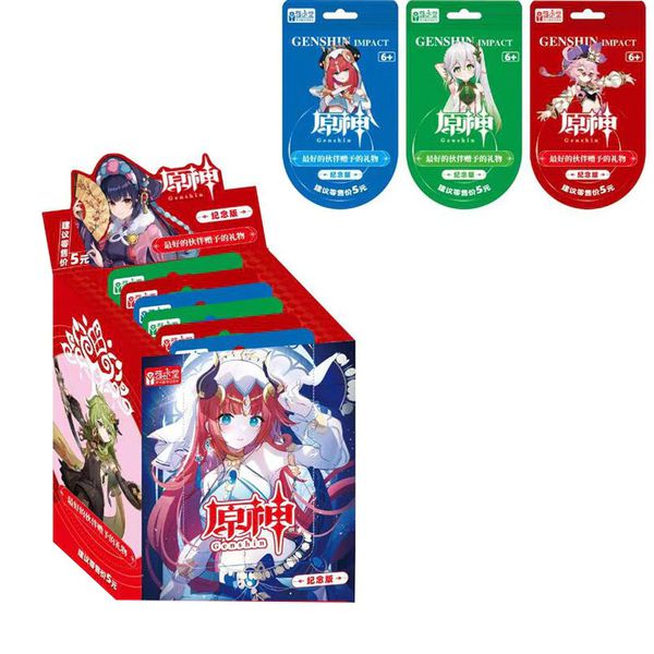 Коллекционные карточки Genshin Impact Категория Premium 8 штук в бустере (Геншин Импакт)