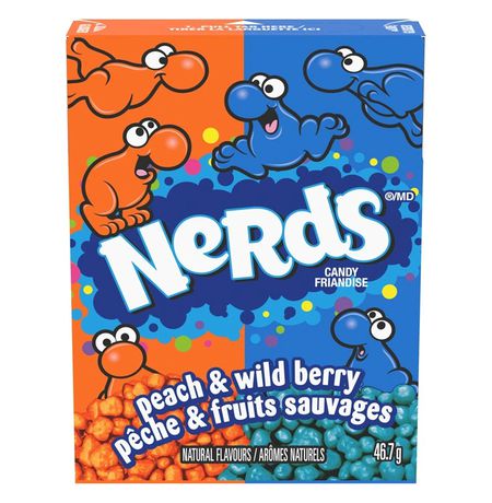 Конфеты Nerds Персик и лесные ягоды 46,7 гр