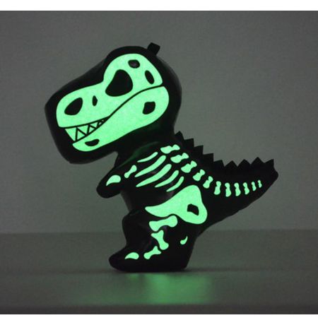 Брелок Скелет динозавра, светится в темноте изображение 2
