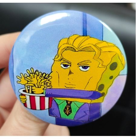 Значок Джо Джо - Мем Кира Спанч Боб 4,5 см