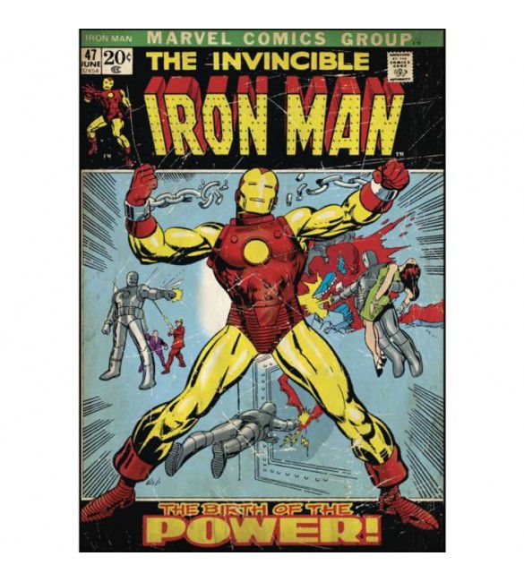 Металлическая табличка Железный человек (Iron man)