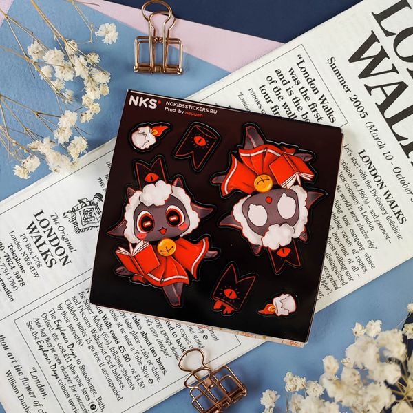 Наклейка Культ агнца (Cult Of The Lamb), стикер NKS card