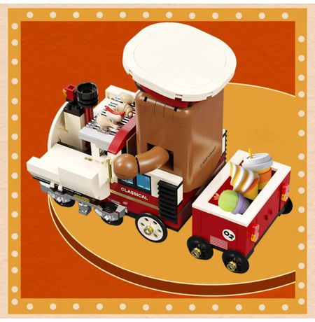 Сборный конструктор AREA-X - Домокун на паровозе (Sembo Block - Domo-kun) изображение 6