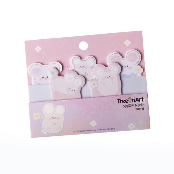 Клейкие стикеры Мышки, сиреневые