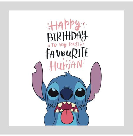 Открытка Стич - Favourite Human
