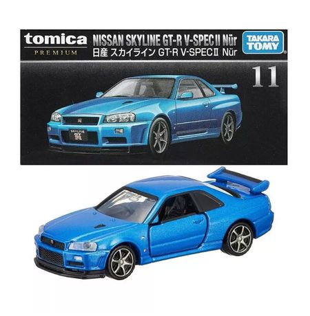 Коллекционная металлическая (Die Cast) модель Takara Tomy - Nissan Skyline GT-R V-SPEC II Nur, 1:64 изображение 5
