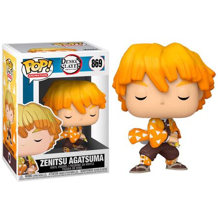 Фигурка Funko POP! Клинок рассекающий демонов - Зеницу Агацума (Demon Slayer Zenitsu Agatsuma) изображение 2