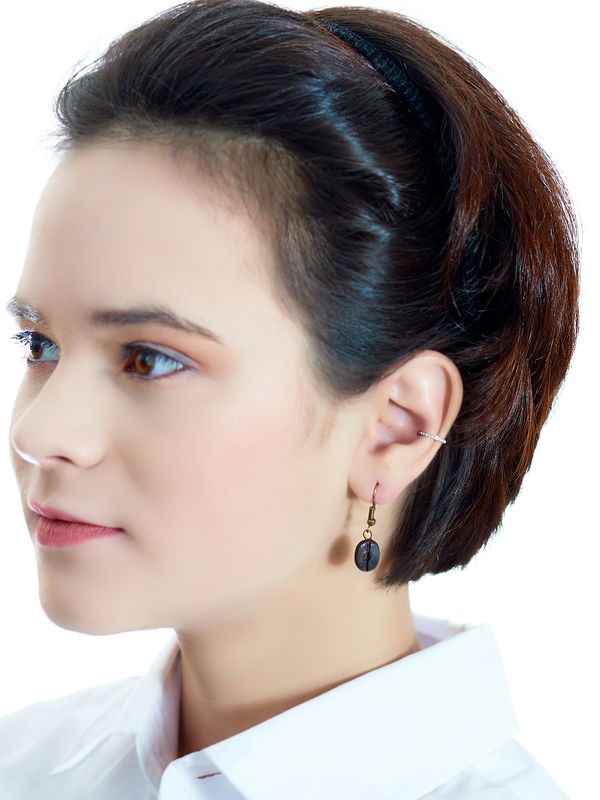 Серьги Кофе зерно изображение 2