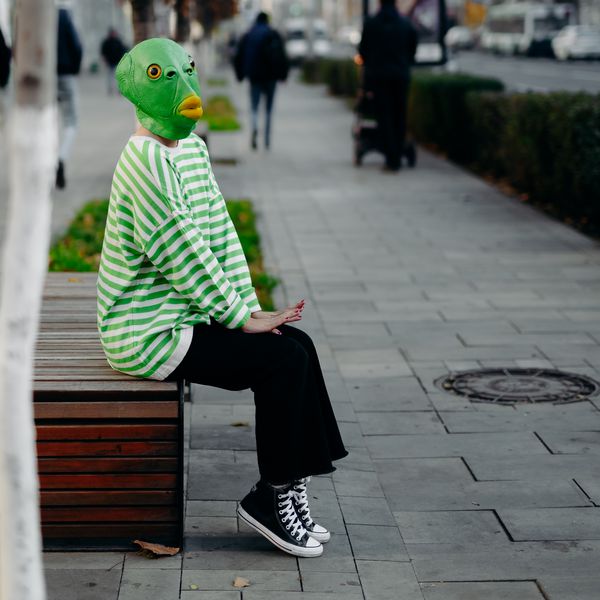 Маска Зеленая рыба изображение 4