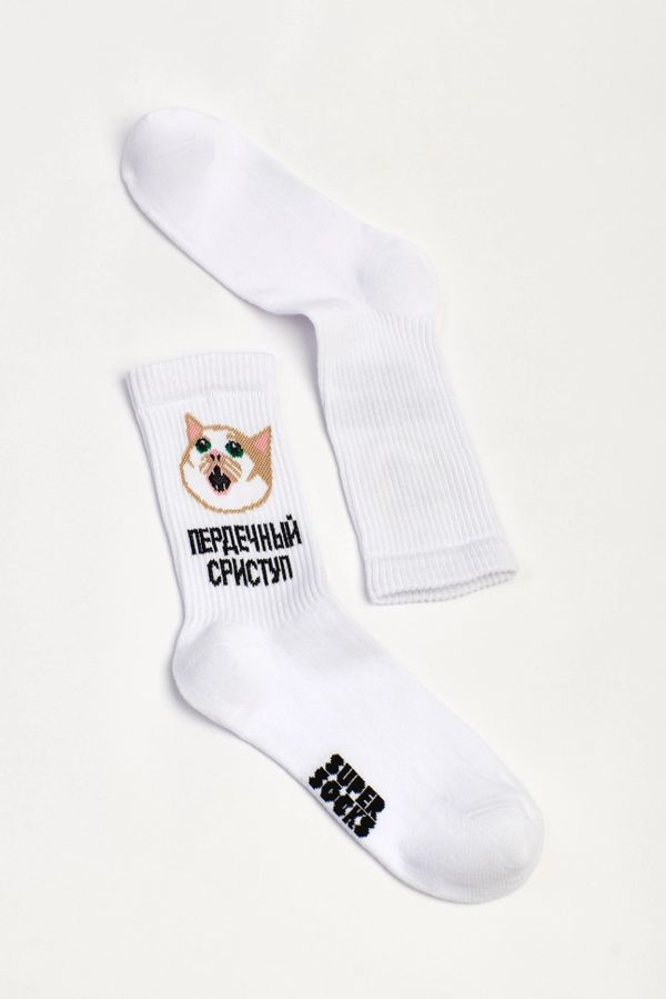 Носки SUPER SOCKS Пердечный сриступ (размер 40-45)