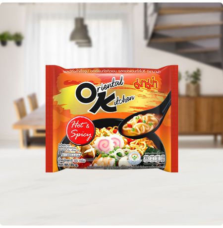 Лапша Mama Oriental Kitchen Noodles Hot&Spicy Flavour