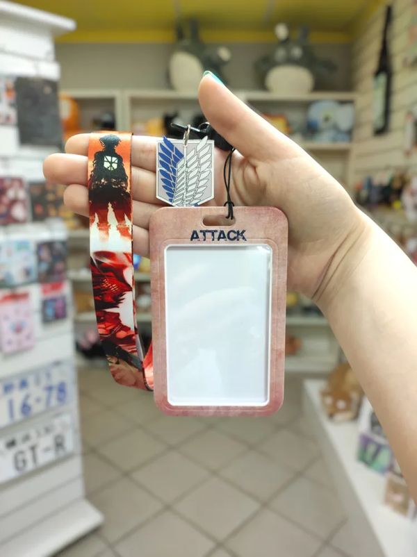 Картхолдер Атака На Титанов - Attack On Titan, пластик 11х6,8 см, 48 см изображение 3