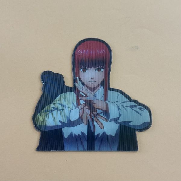 3D стикер-мини Человек-бензопила - Макима (Chainsaw Man)