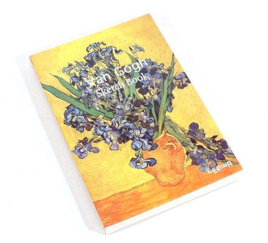 Скетчбук Ван Гог - Ваза с ирисами на желтом фоне