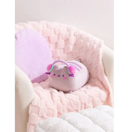 Мягкая игрушка Кот Пушин в наушниках (Pusheen Cat) 15х27 см изображение 2