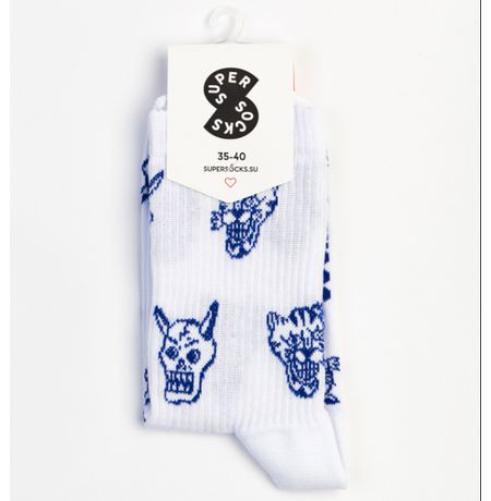 Носки SUPER SOCKS Тигры паттерн (размер 40-45) изображение 2