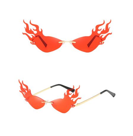 Очки Огонь сверху, красные
