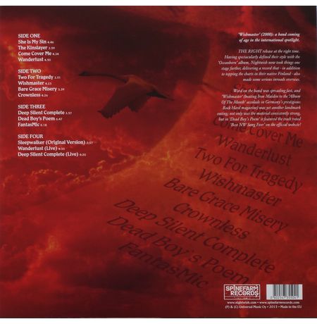 Виниловая пластинка Nightwish – Wishmaster изображение 4
