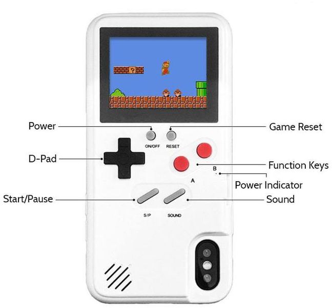 Чехол для iPhone X/Xs Game Boy c 36 играми изображение 2