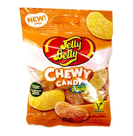 Мармелад Jelly Belly Chewy Candy Sours Lemon and Orange Кислые Апельсин и Лимон 60 гр