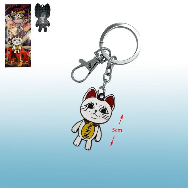 Брелок Дандадан - Турбо-бабка Манэки-нэко (Dandadan - Turbo Granny) 5х2,5 см металл