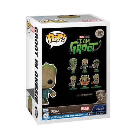 Фигурка Funko POP! Я есть Грут - Грут в комбинезоне танцует (I Am Groot - in Onesie Dancing) изображение 3