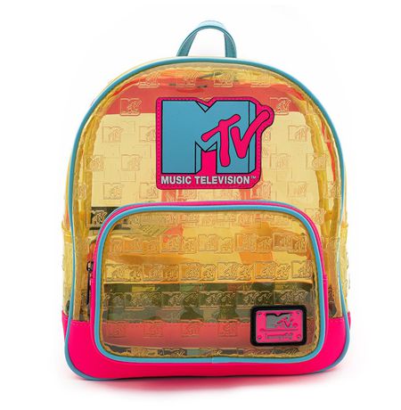 Рюкзак неоновый Funko МТВ (Funko MTV Clear Neon PVC Mini Backpack)