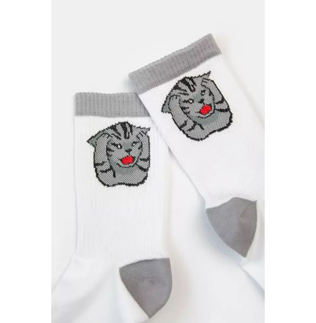 Носки SUPER SOCKS Мем кот О-э-ааа (размер 40-45) изображение 2