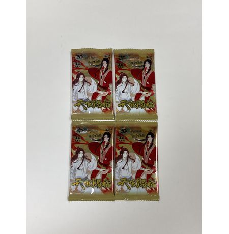 Коллекционные карточки Благословение небожителей Тир 1- 3 штуки в бустере Набор из 4 бустеров