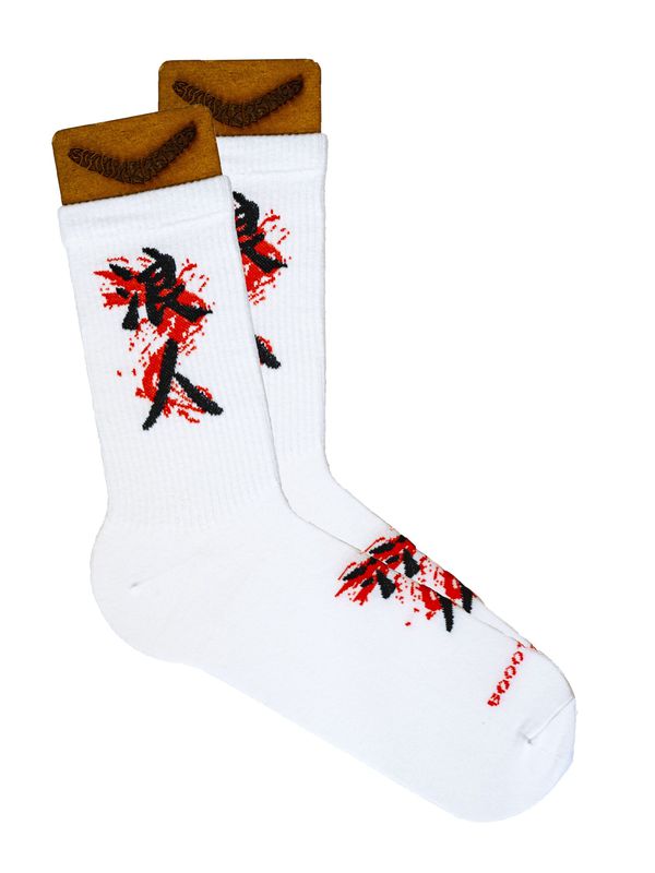 Носки Ронин (размер 34-39), белые, BOOOMERANGS