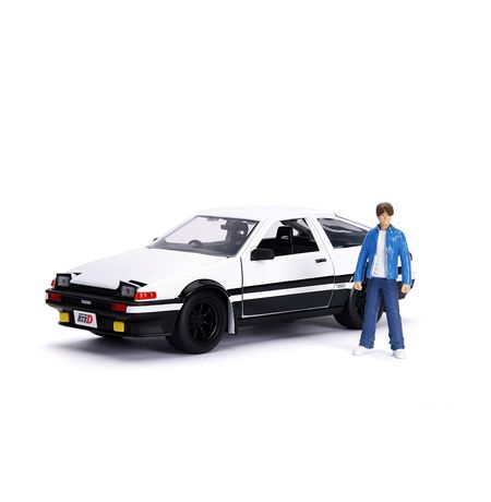 Масштабная модель Initial D Toyota Trueno AE86 и фигурка Такуми, 1:24