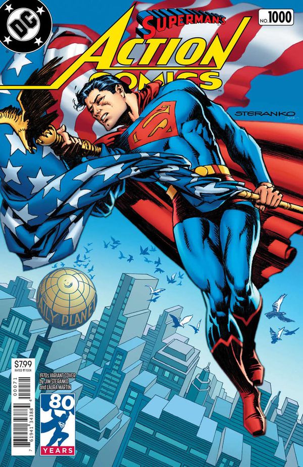 Action Comics #1000 1970's by Jim Steranko and Laura Palmer комикс