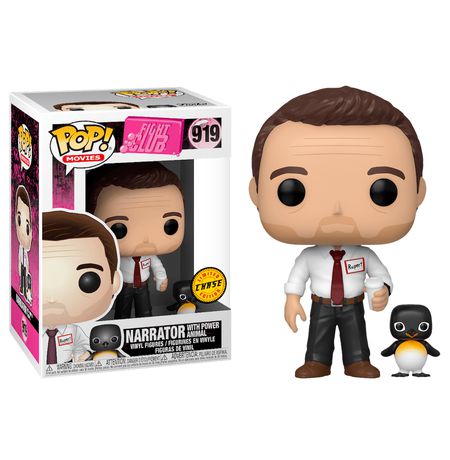 Фигурка Funko POP! Бойцовский клуб - Рассказчик Эксклюзив (Fight club - Narrator with Power Animal) Chase
