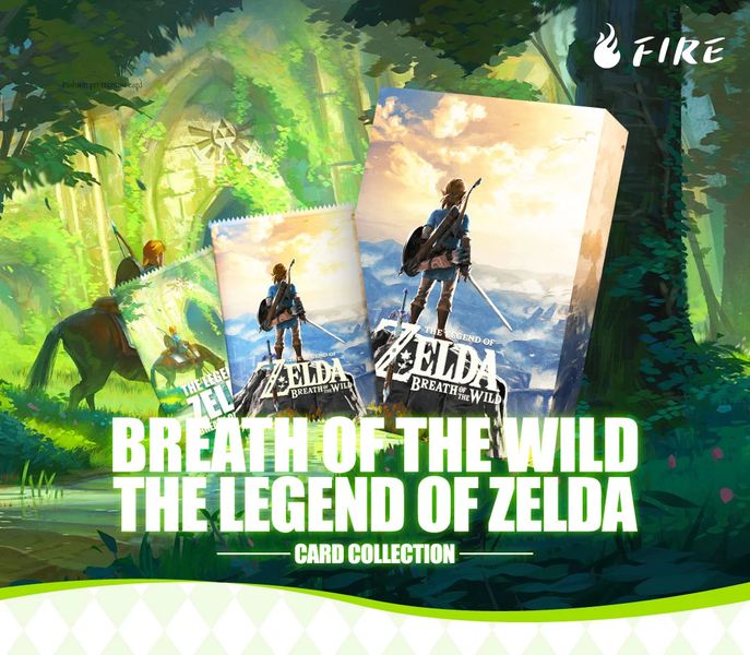 Коллекционные карточки Легенда о Зельде Premium 3 штуки в бустере (The Legend of Zelda)