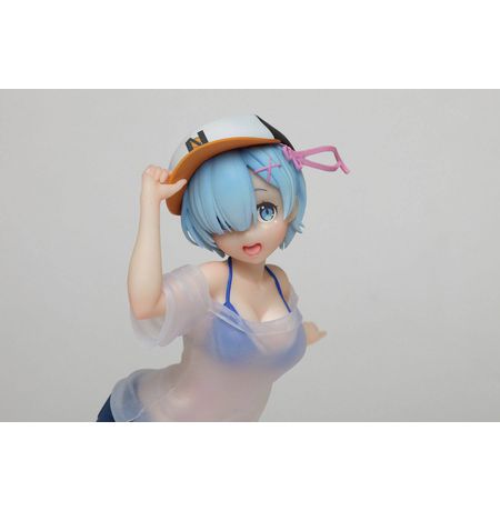Фигурка Рем в кепке - Жизнь с нуля (Re:Zero - Rem Swimwear Version) 23 см изображение 4