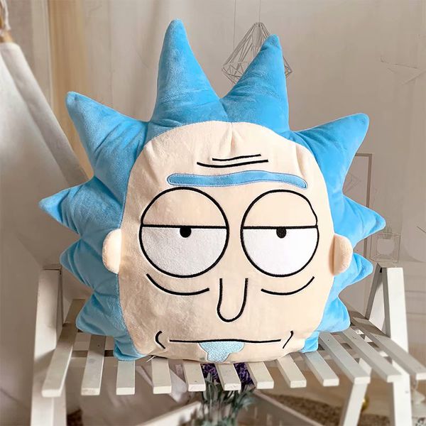 Подушка Рик - Рик и Морти (Rick and Morty), с пледом