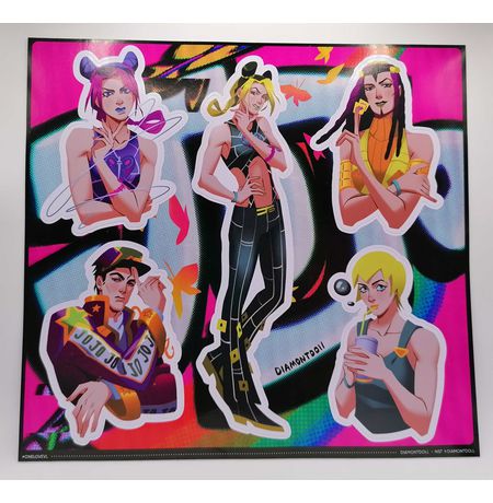 Стикеры ДжоДжо (JoJo) наклейки One love