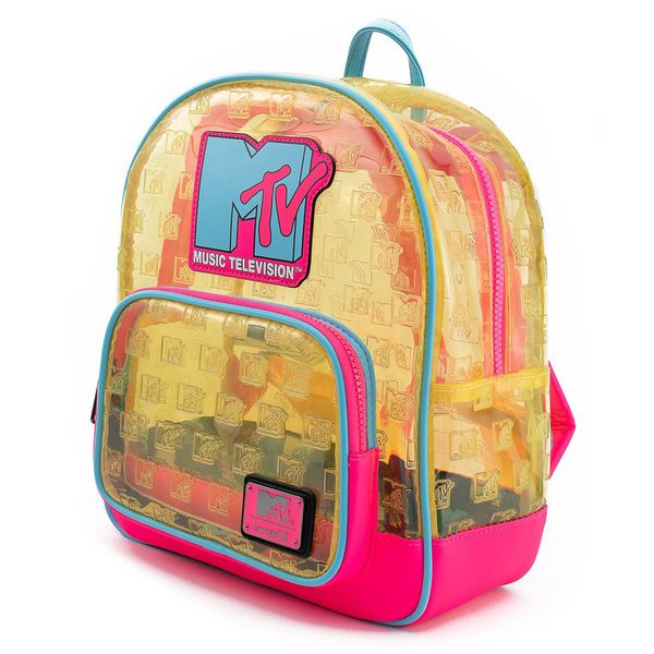 Рюкзак неоновый Funko МТВ (Funko MTV Clear Neon PVC Mini Backpack) изображение 2