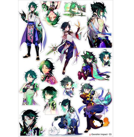 Стикеры Геншин Импакт - Сяо (Genshin Impact)