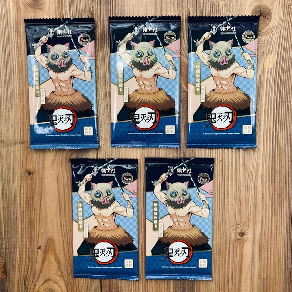 Коллекционные карточки Demon Slayer Tier 1 Набор из 5 бустеров Card Fun изображение 2