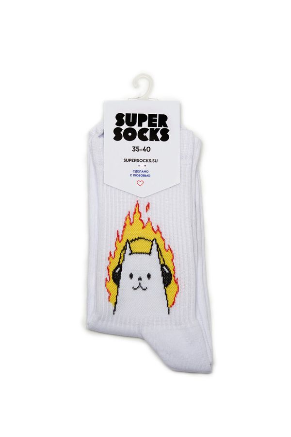 Носки SUPER SOCKS Кот в наушниках