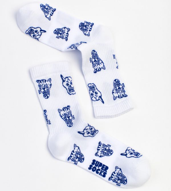 Носки SUPER SOCKS Тигры паттерн (размер 35-40) изображение 2