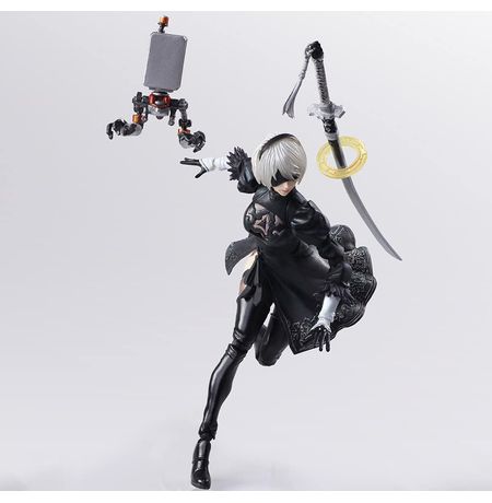 Фигурка NieR Automata 2B & Machine Lifeform Type B Square Enix 15 см изображение 6