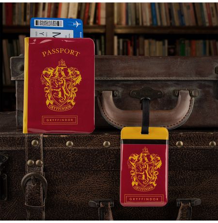Дорожный набор Гарри Поттер - Гриффиндор (Записная книжка + Бирка для чемодана)