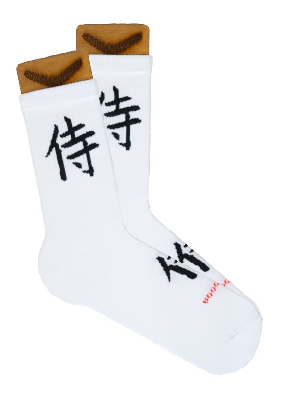 Носки Самурай (размер 34-39), белые, BOOOMERANGS