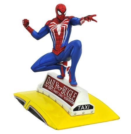 Фигурка Человек-Паук на такси - Диорама (Spider-Man on Taxi - Diorama Gallery) 22 см лицензия