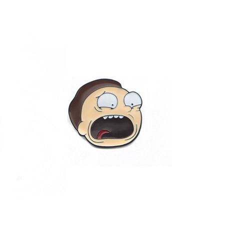 Значок Рик и Морти - Голова Морти (Rick and Morty)