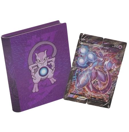 Коллекционный бокс Pokemon TCG Mewtwo  V-UNION, китайский - 4 карты и биндер изображение 2